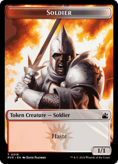 Spirit (0018) // Soldier Double-Sided Token [Ravnica Remastered Tokens] MTG Single Magic: The Gathering  | Multizone: Comics And Games
