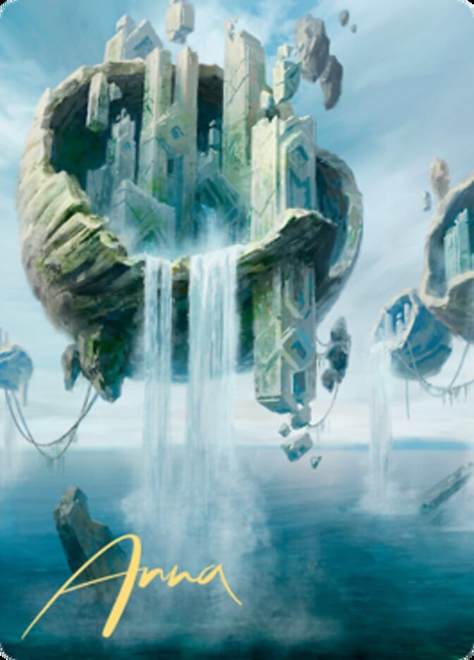 Island 2 Art Card (Gold-Stamped Signature) [Zendikar Rising Art Series] MTG Single Magic: The Gathering  | Multizone: Comics And Games