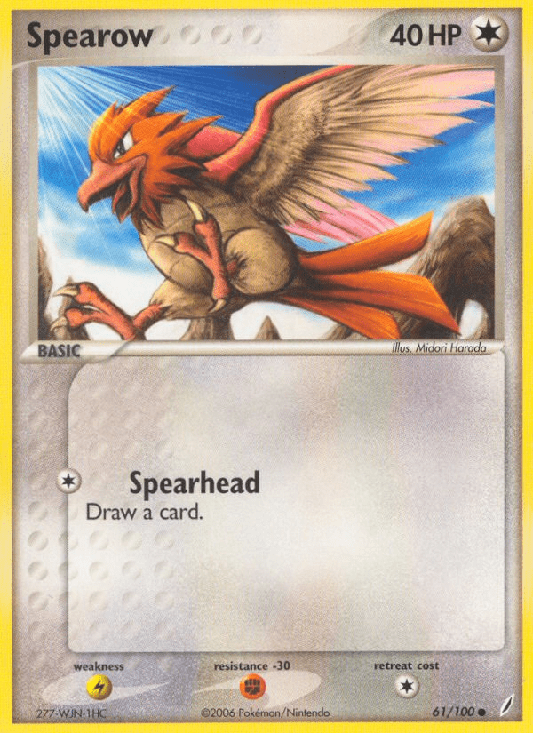Spearow (61/100) [EX: Crystal Guardians] Pokemon Single Pokémon  | Multizone: Comics And Games