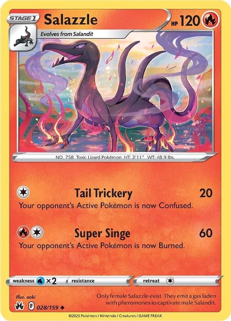 Salazzle (028/159) [Sword & Shield: Crown Zenith] Pokemon Single Pokémon  | Multizone: Comics And Games