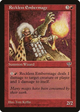 Reckless Embermage [Mirage] MTG Single Magic: The Gathering  | Multizone: Comics And Games