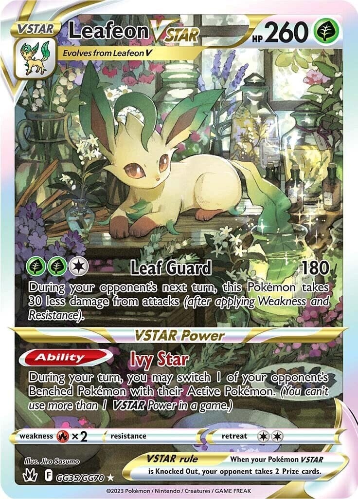Leafeon VSTAR (GG35/GG70) [Sword & Shield: Crown Zenith] Pokemon Single Pokémon  | Multizone: Comics And Games