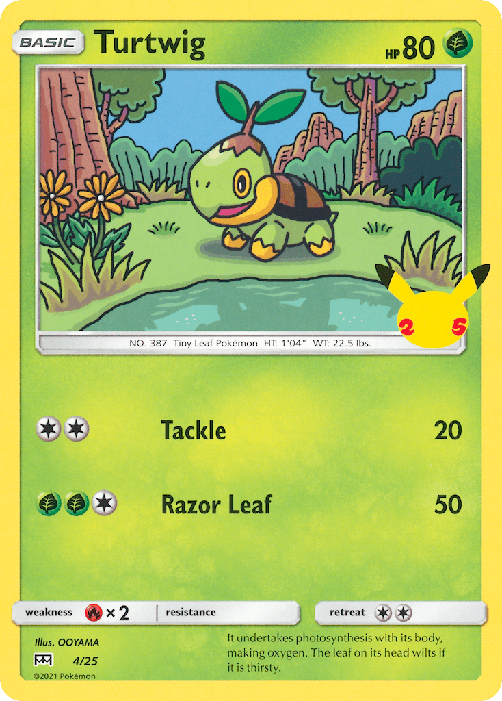 Turtwig (4/25) [McDonald's 25th Anniversary] Pokemon Single Pokémon  | Multizone: Comics And Games