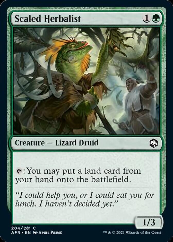Scaled Herbalist [Dungeons & Dragons: Adventures in the Forgotten Realms] MTG Single Magic: The Gathering  | Multizone: Comics And Games
