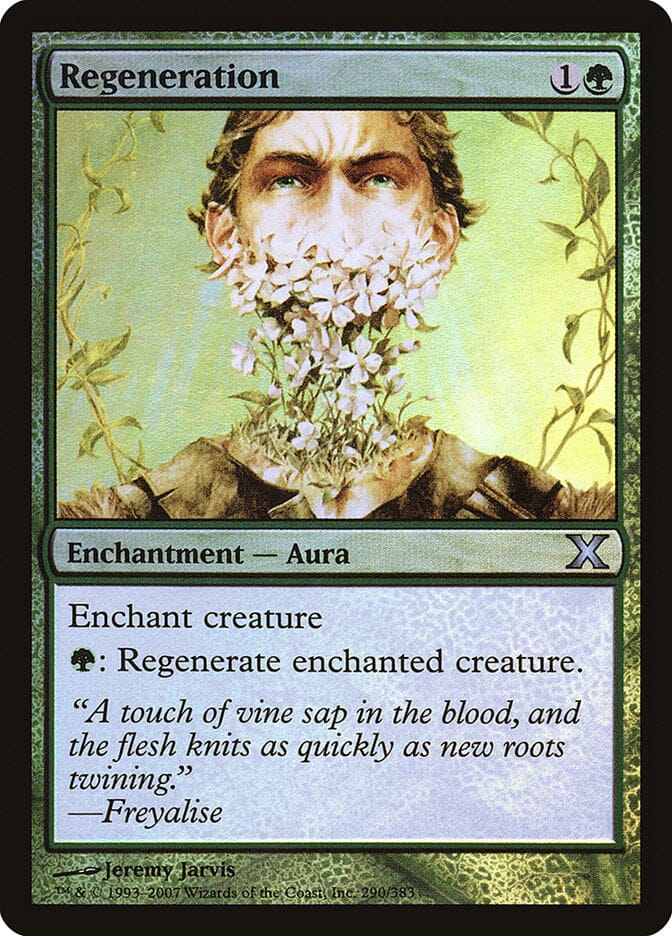 Regeneration (Premium Foil) [Tenth Edition] MTG Single Magic: The Gathering  | Multizone: Comics And Games