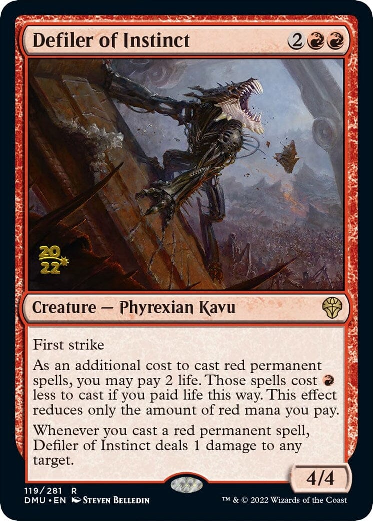 Defiler of Instinct [Dominaria United Prerelease Promos] MTG Single Magic: The Gathering  | Multizone: Comics And Games