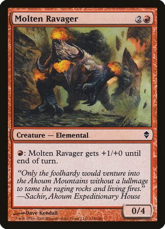 Molten Ravager [Zendikar] MTG Single Magic: The Gathering  | Multizone: Comics And Games