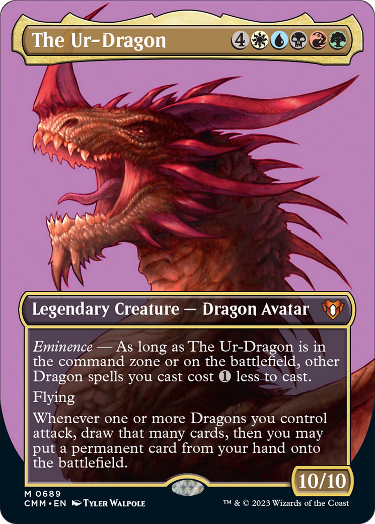 The Ur-Dragon (Borderless Profile) [Commander Masters] | Multizone: Comics And Games