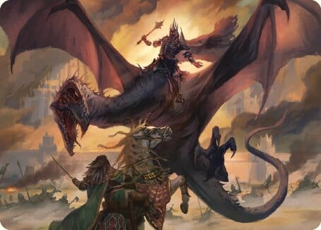 Witch-king, Bringer of Ruin Art Card [The Lord of the Rings: Tales of Middle-earth Art Series] MTG Single Magic: The Gathering  | Multizone: Comics And Games
