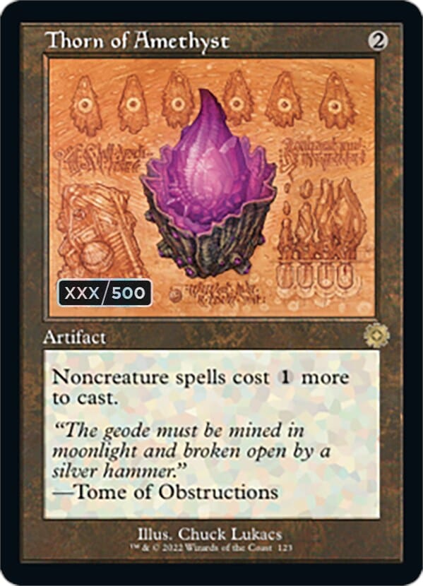 Thorn of Amethyst (Retro Schematic) (Serial Numbered) [The Brothers' War Retro Artifacts] MTG Single Magic: The Gathering  | Multizone: Comics And Games
