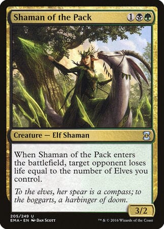 Shaman of the Pack [Eternal Masters] MTG Single Magic: The Gathering  | Multizone: Comics And Games