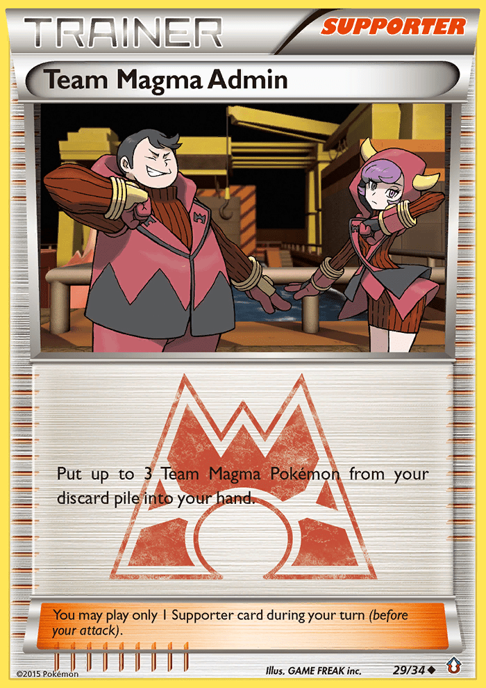 Team Magma Admin (29/34) [XY: Double Crisis] Pokemon Single Pokémon  | Multizone: Comics And Games