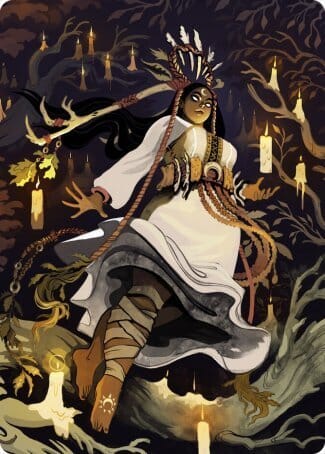 Candlegrove Witch 2 Art Card [Innistrad: Midnight Hunt Art Series] MTG Single Magic: The Gathering  | Multizone: Comics And Games