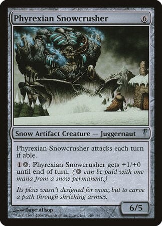 Phyrexian Snowcrusher [Coldsnap] MTG Single Magic: The Gathering  | Multizone: Comics And Games