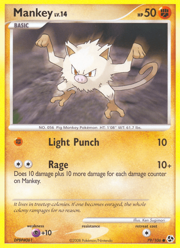Mankey (79/106) [Diamond & Pearl: Great Encounters] Pokemon Single Pokémon  | Multizone: Comics And Games