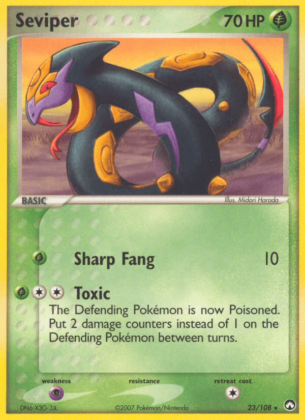 Seviper (23/108) [EX: Power Keepers] Pokemon Single Pokémon  | Multizone: Comics And Games