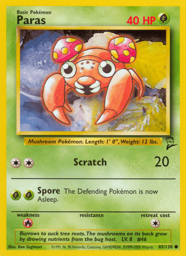Paras (85/130) [Base Set 2] Pokemon Single Pokémon  | Multizone: Comics And Games