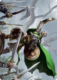Maja, Bretagard Protector Art Card (Gold-Stamped Signature) [Kaldheim: Art Series] MTG Single Magic: The Gathering  | Multizone: Comics And Games