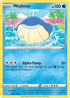 Wailmer (031/185) [Sword & Shield: Vivid Voltage] Pokemon Single Pokémon  | Multizone: Comics And Games