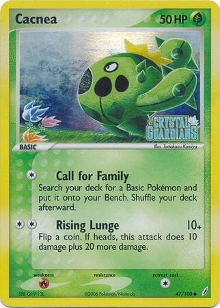 Cacnea (47/100) (Stamped) [EX: Crystal Guardians] Pokemon Single Pokémon  | Multizone: Comics And Games