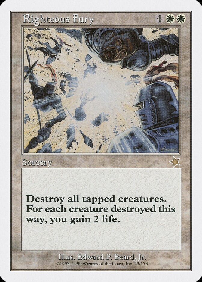 Righteous Fury [Starter 1999] MTG Single Magic: The Gathering  | Multizone: Comics And Games