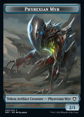 Construct (008) // Phyrexian Myr Double-Sided Token [The Brothers' War Commander Tokens] MTG Single Magic: The Gathering  | Multizone: Comics And Games