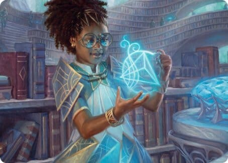 Zimone, Quandrix Prodigy Art Card [Strixhaven: School of Mages Art Series] MTG Single Magic: The Gathering  | Multizone: Comics And Games