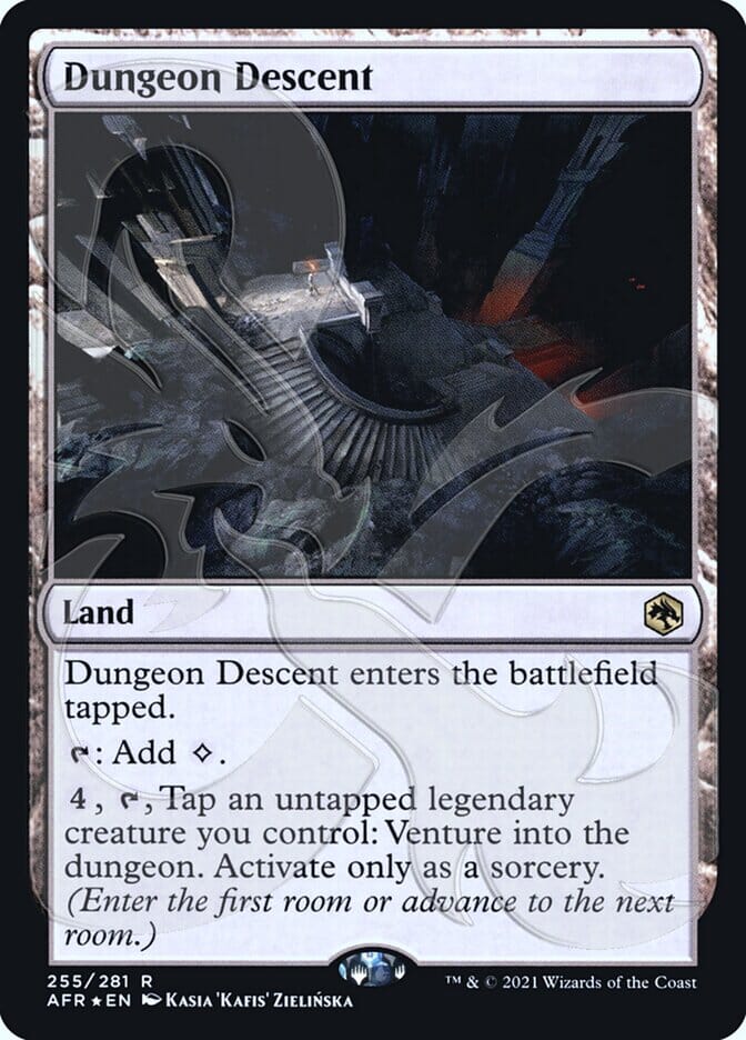 Dungeon Descent (Ampersand Promo) [Dungeons & Dragons: Adventures in the Forgotten Realms Promos] MTG Single Magic: The Gathering  | Multizone: Comics And Games