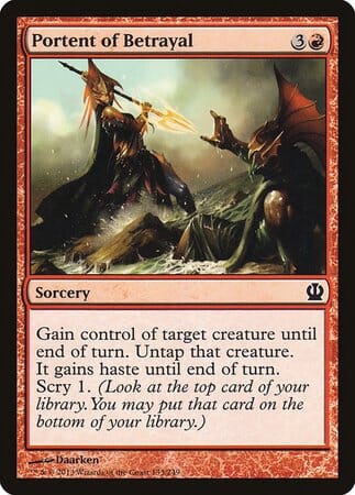 Portent of Betrayal [Theros] MTG Single Magic: The Gathering  | Multizone: Comics And Games