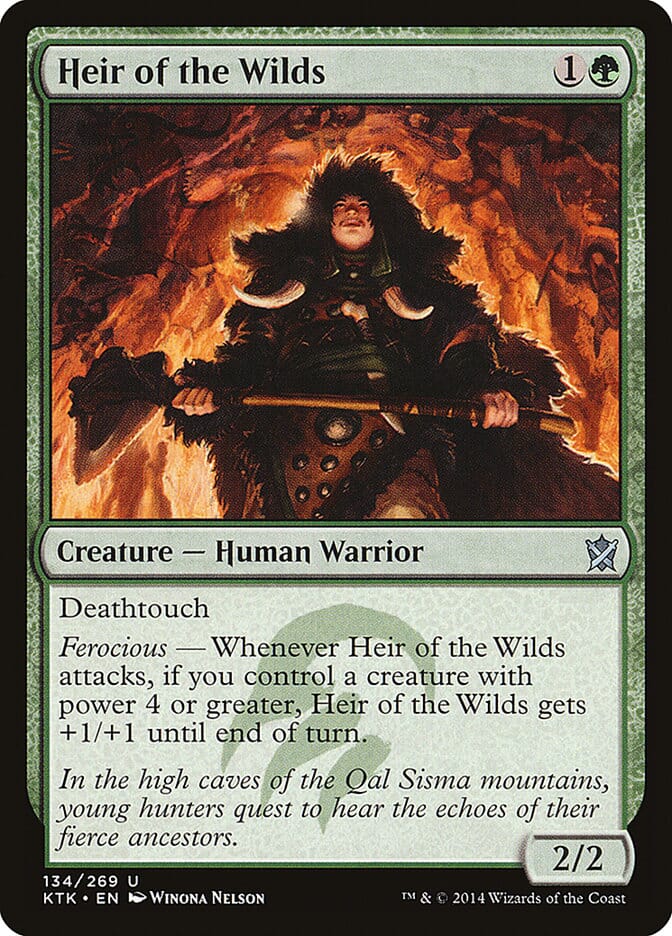 Heir of the Wilds [Khans of Tarkir] MTG Single Magic: The Gathering  | Multizone: Comics And Games