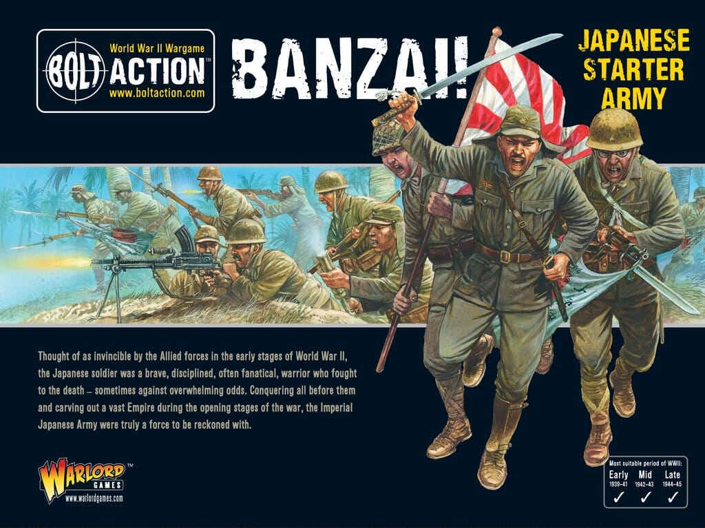 Banzai! Japanese Starter Army Bolt Action Warlord Games  | Multizone: Comics And Games