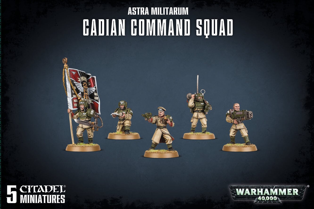 Cadian Command Squad Miniatures|Figurines Games Workshop  | Multizone: Comics And Games