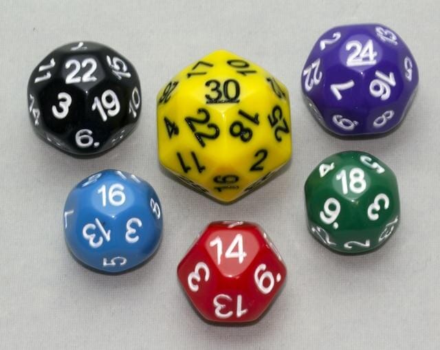 Dice Multicoloured (6 pcs upgrade) Miniatures DGS  | Multizone: Comics And Games