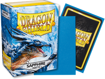 Matte Sapphire Dragon Shield Sleeves (100ct) Dragon Shield Multizone  | Multizone: Comics And Games