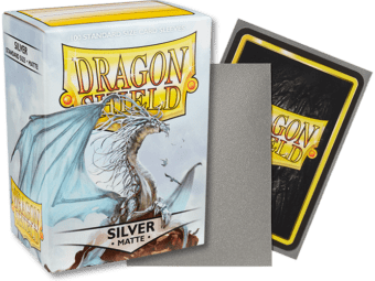 Matte Silver Dragon Shield Sleeves (100ct) Dragon Shield Multizone  | Multizone: Comics And Games
