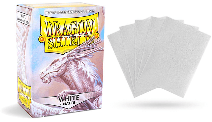 Matte White Dragon Shield Sleeves (100ct) Dragon Shield Multizone  | Multizone: Comics And Games