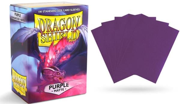 Matte Purple Dragon Shield Sleeves (100ct) Dragon Shield Multizone  | Multizone: Comics And Games