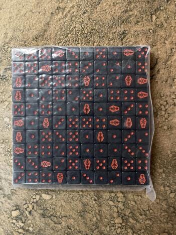 Robot Skeleton (16MM) - 25CT Dice Red Dragon  | Multizone: Comics And Games