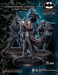 COMMISSIONER GORDON & SWAT TEAM Miniatures|Figurines Knight Models  | Multizone: Comics And Games