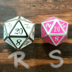 Small Purple Silverlined Metal Dice Dice The Forge  | Multizone: Comics And Games