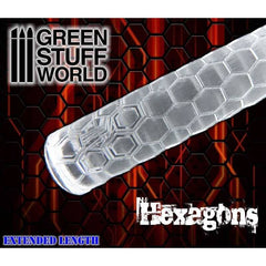 Textured Rolling Pins Brushes/Tools Green Stuff World Hexagons  | Multizone: Comics And Games