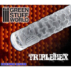 Textured Rolling Pins Brushes/Tools Green Stuff World Triple Hex  | Multizone: Comics And Games