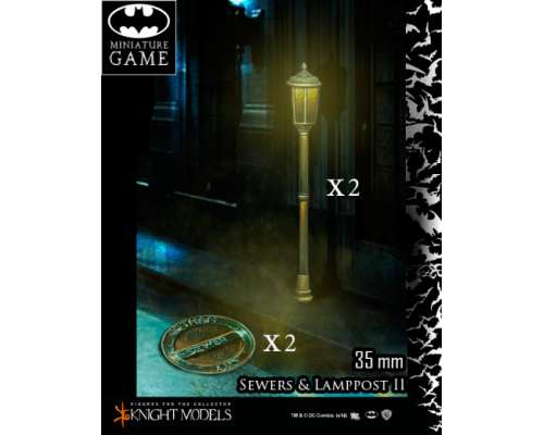 SEWER & LAMPPOST SET II Batman Miniature Game Knight Models  | Multizone: Comics And Games