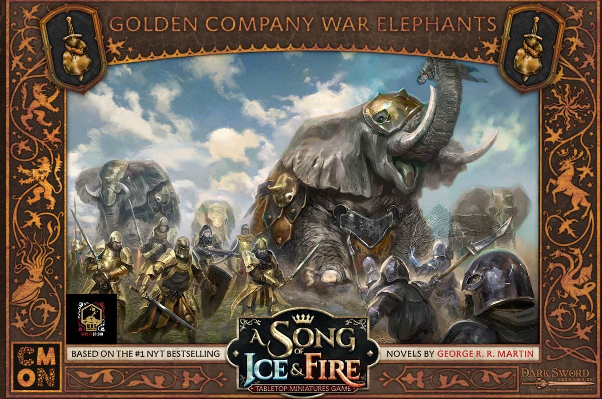 A Song of Ice & Fire: Golden company War elephants Miniatures CMON  | Multizone: Comics And Games