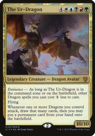 The Ur-Dragon (Commander 2017) [Commander 2017 Oversized] MTG Single Magic: The Gathering  | Multizone: Comics And Games