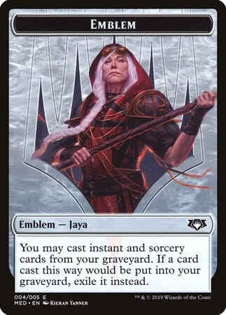 Emblem - Jaya Ballard [Mythic Edition Tokens] MTG Single Magic: The Gathering  | Multizone: Comics And Games