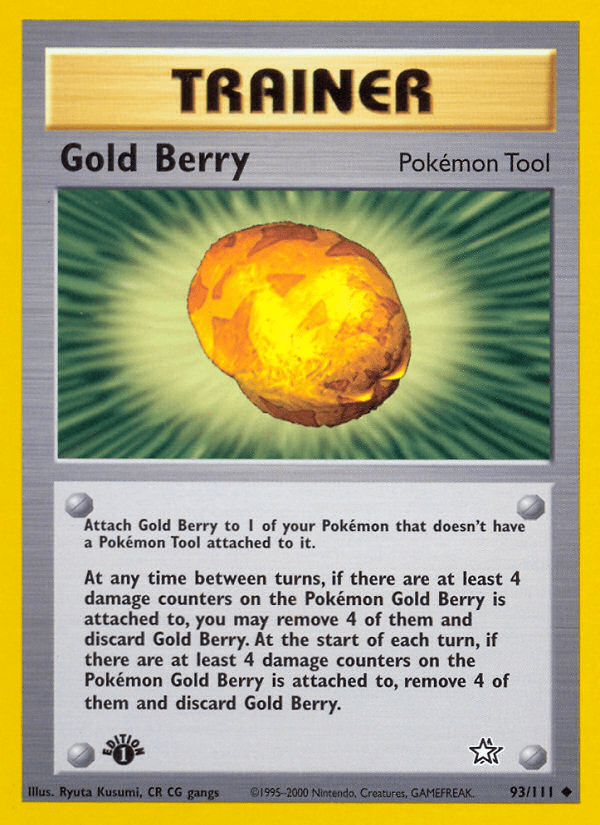 Gold Berry (93/111) [Neo Genesis 1st Edition] Pokemon Single Pokémon  | Multizone: Comics And Games