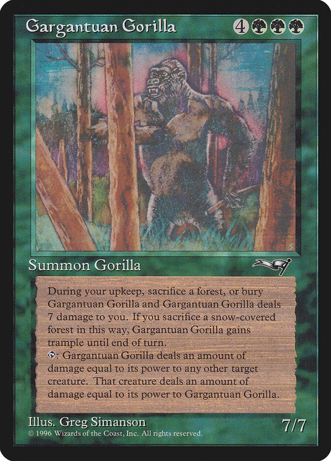 Gargantuan Gorilla [Alliances] MTG Single Magic: The Gathering  | Multizone: Comics And Games