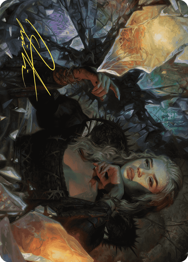 Prophetic Prism Art Card (Gold-Stamped Signature) [Wilds of Eldraine Art Series] MTG Single Magic: The Gathering  | Multizone: Comics And Games