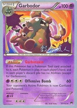 Garbodor (57/122) (Golisodor - Naoto Suzuki) [World Championships 2017] Pokemon Single Pokémon  | Multizone: Comics And Games